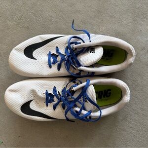 Nike Zoom Rival S Women’s 8 track spikes.with Blue Laces Size US 11.5